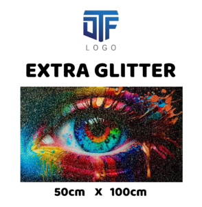 EXTRA GLITTER FOLIE 100CM X 50 CM